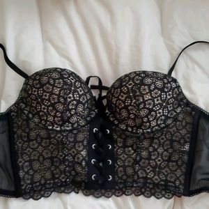 VS NWOT Sexy Longline Corset Detail Push up 32c